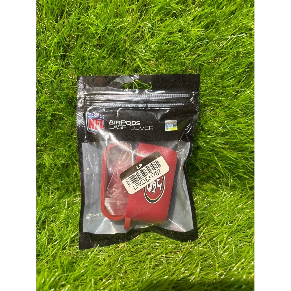 NFL San Francisco 49ers AirPods Case Cover Red Silicone Game Time NFL-AAP2-SF
